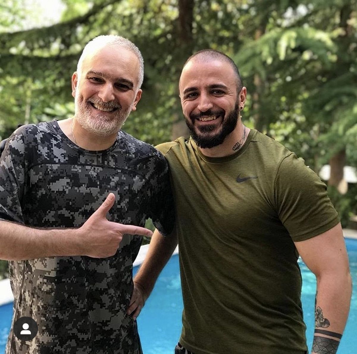 رفیق بدنساز بیژن بنفشه خواه + عکس