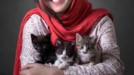زیبا کرمعلی و حیوانات خانگی اش+عکس