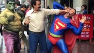 مُشت پرویز پرستویی بر صورت سوپرمن/ عکس