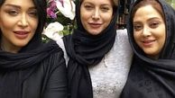 فریبا نادری در کنار دوستانش + عکس