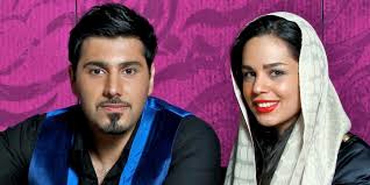 احسان خواجه امیری و همسرش در رونمایی از آلبوم جدیدش/عکس