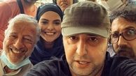 سپند امیرسلیمانی در جمع همکارانش + عکس