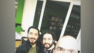 کتابخوانی شبانه نوید محمدزاده با دوستانش + عکس