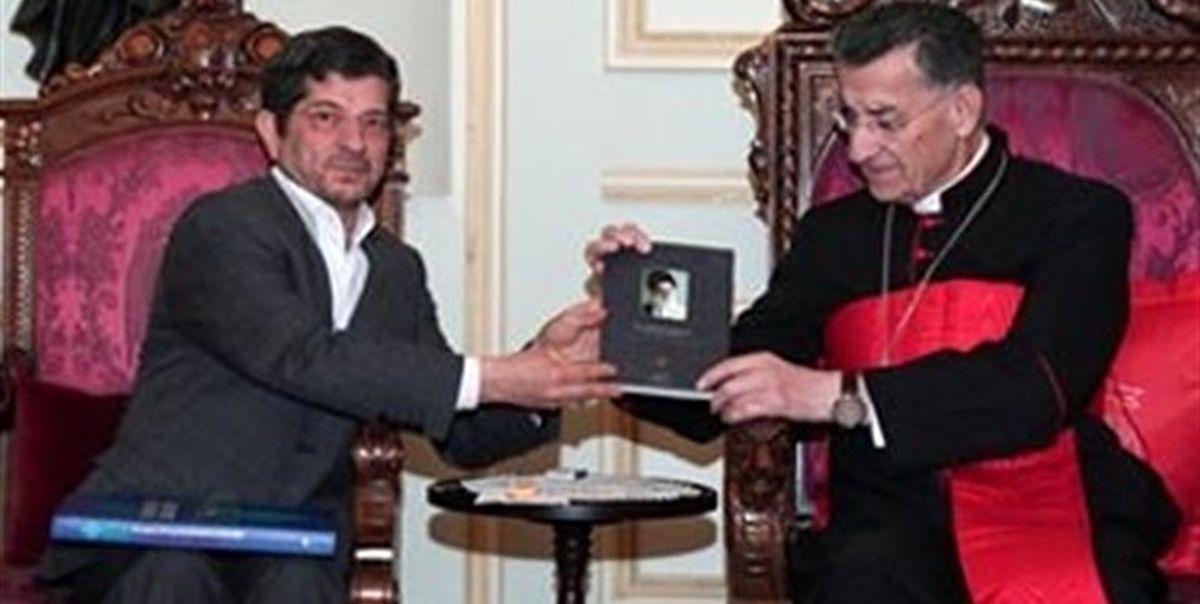 دیدار رایزن فرهنگی ایران با اسقف مسیحیان مارونی لبنان