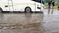 تداوم بارش باران در نجف و حذف گرد و غبار