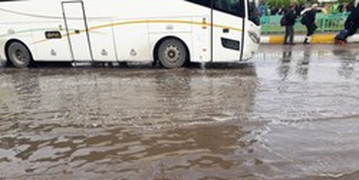 تداوم بارش باران در نجف و حذف گرد و غبار