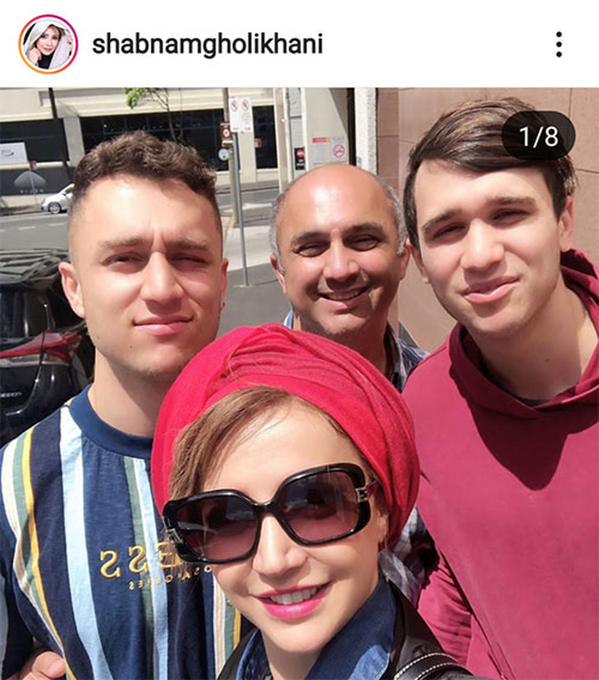 شبنم قلی خانی و برادرزاده های رشیدش+عکس
