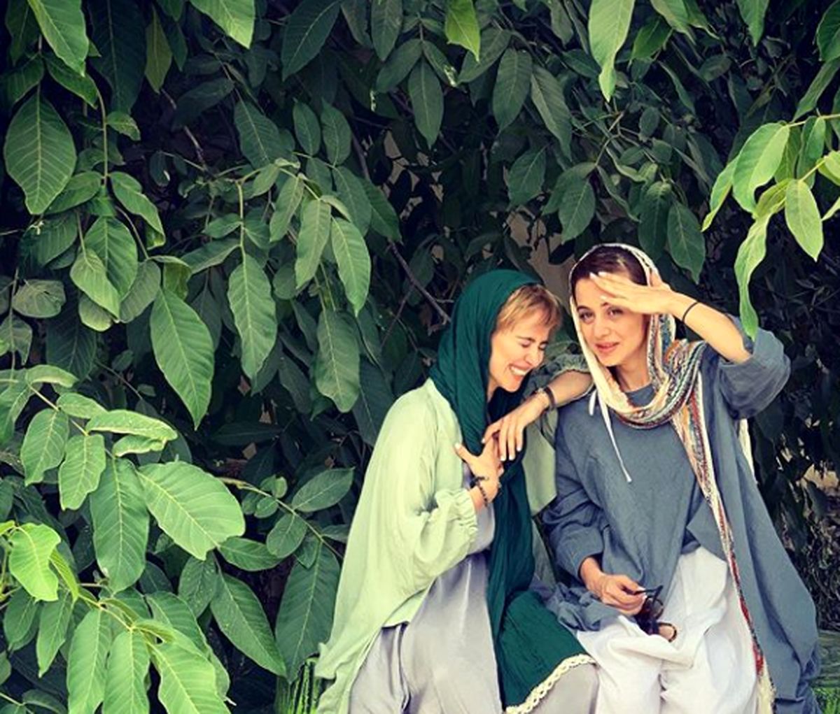 الناز حبیبی در کنار نوه ی عزیزشان+عکس