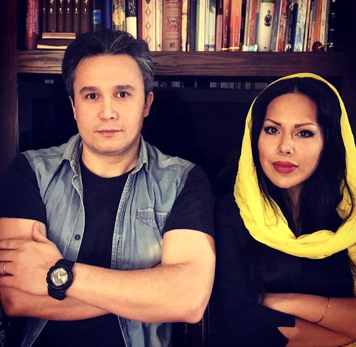 کیوان محمودنژاد و همسرش + عکس