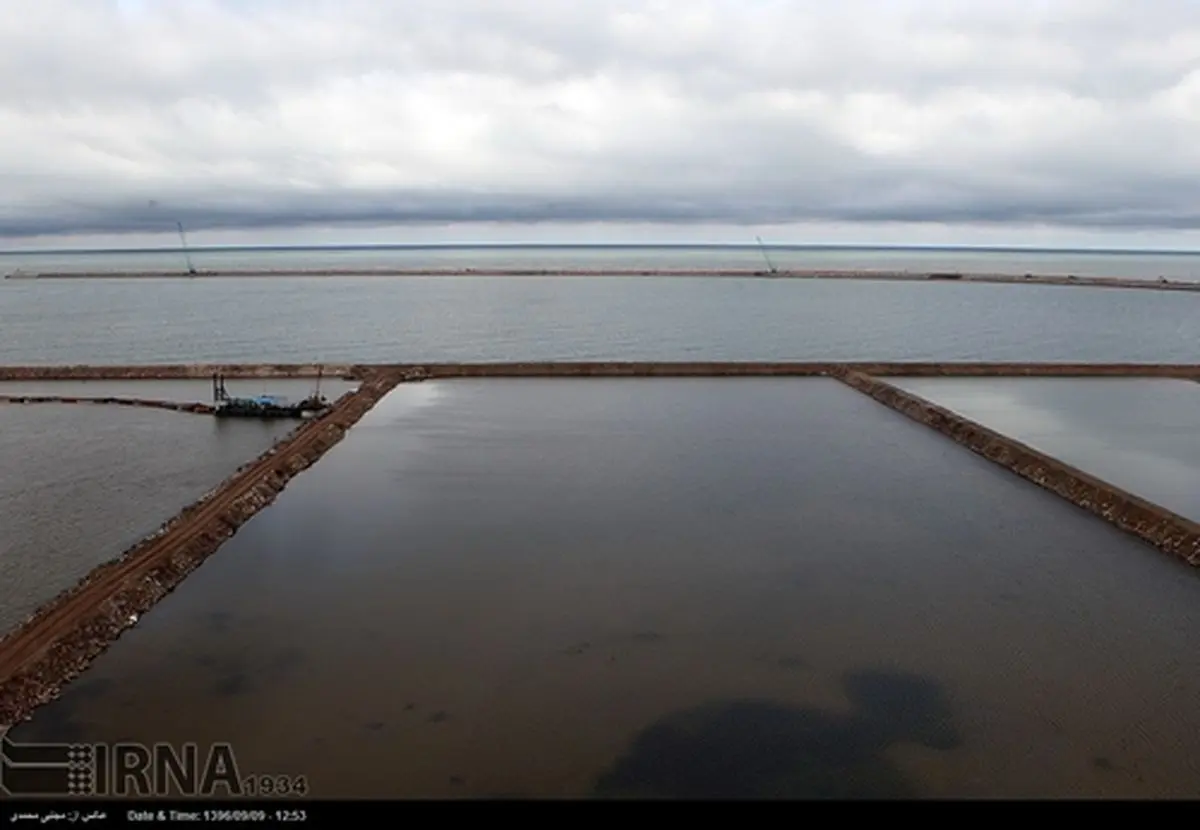 توسعه زیرساخت های مجتمع بندری کاسپین (عکس)