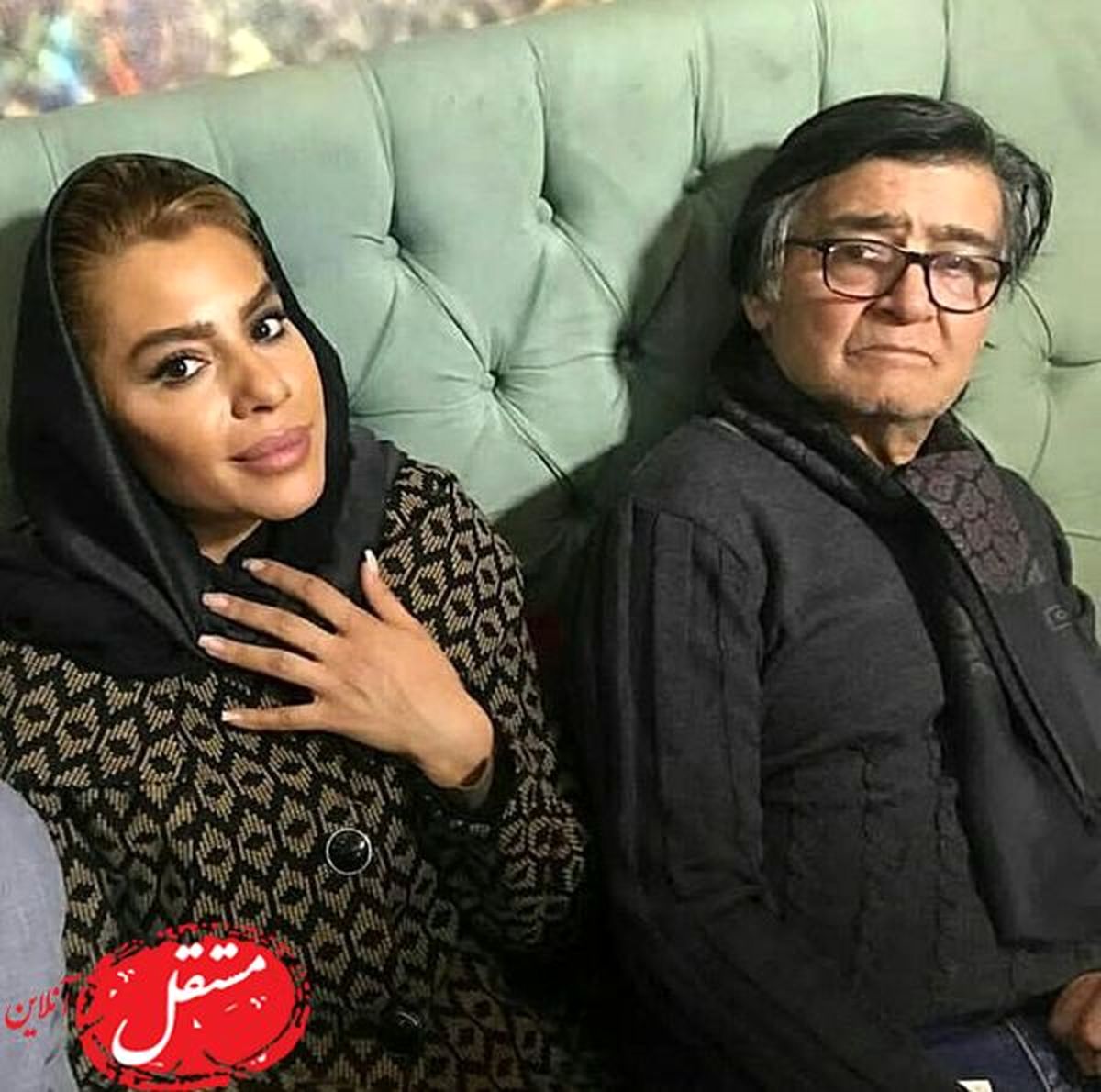 عکس رضا رویگری در کنار همسر بازیگرش