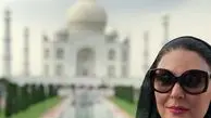 عکس لاله اسکندری در تاج محل