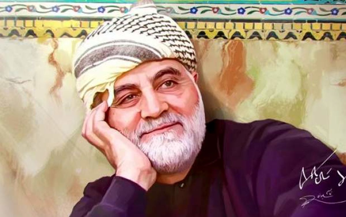 تصویری دیدنی از شهید سردار سلیمانی در نزدیک فرودگاه بیروت+ فیلم