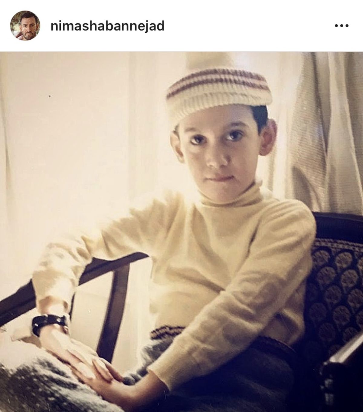 نیما شعبان نژاد در کودکی + عکس