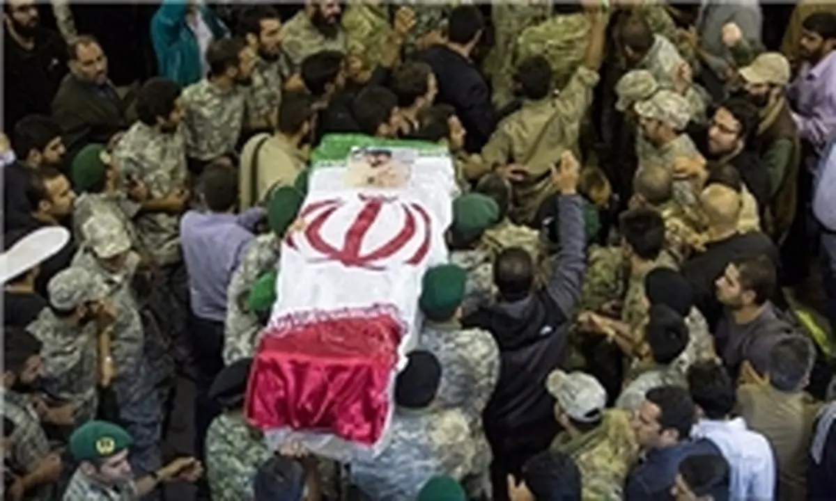 پیکر سردار شهید محمد ناظری در تهران تشییع شد
