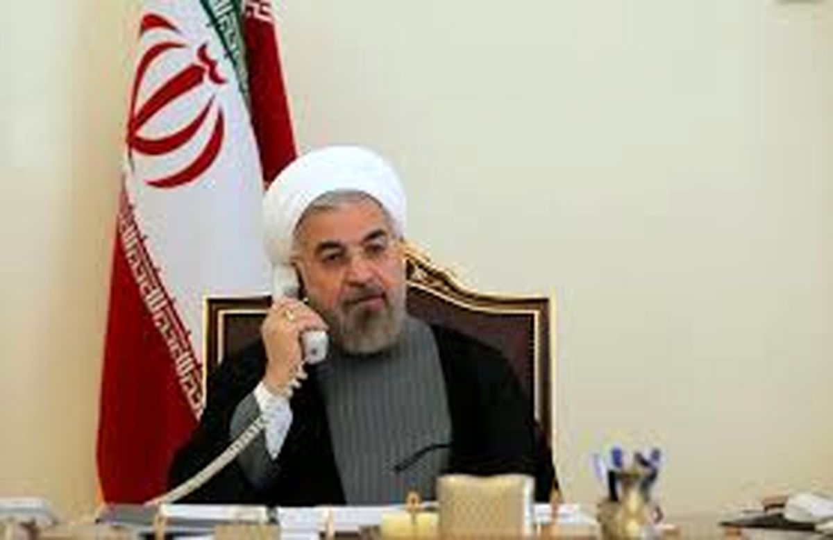 گفتگوی تلفنی روحانی و رئیس جمهور فرانسه