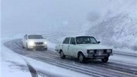 بارش برف در محورهای شمالی کشور