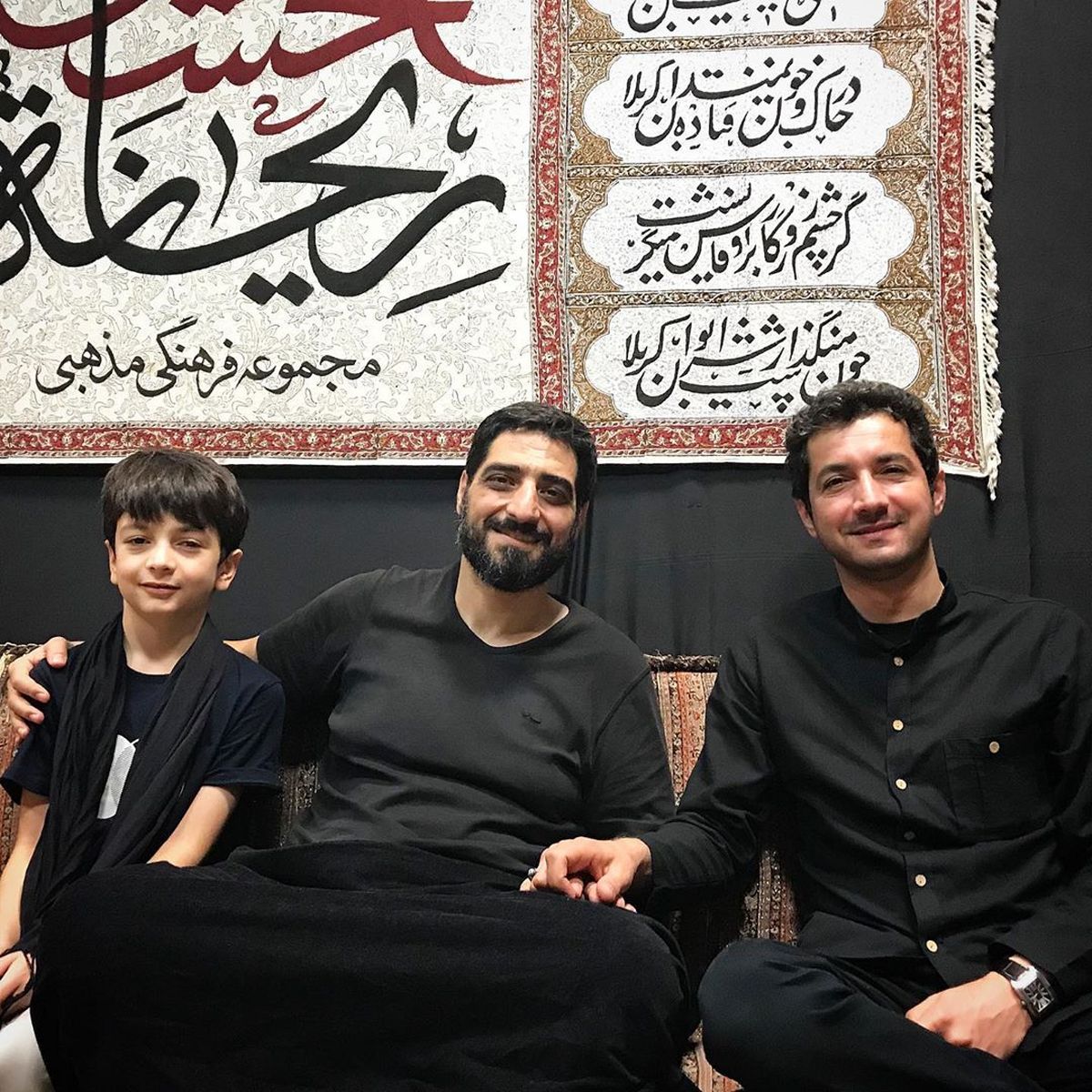 آقای مجری بااخلاق و پسرش در هیئت مداح معروف+عکس
