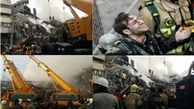 ادامه عملیات جستجوی پیکرهای شهدای آتش نشان در ضلع غربی پلاسکو