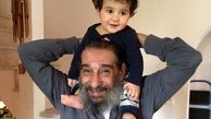عکس پدر و پسر نمکی برزو ارجمند