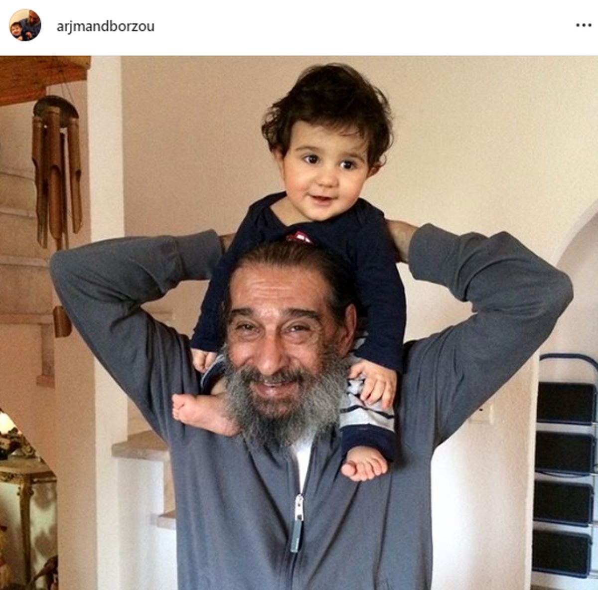 عکس پدر و پسر نمکی برزو ارجمند