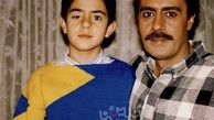 کودکی های پسر خسرو شکیبایی در آغوش پدرش + عکس