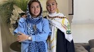 فریبا نادری و دوستش + عکس
