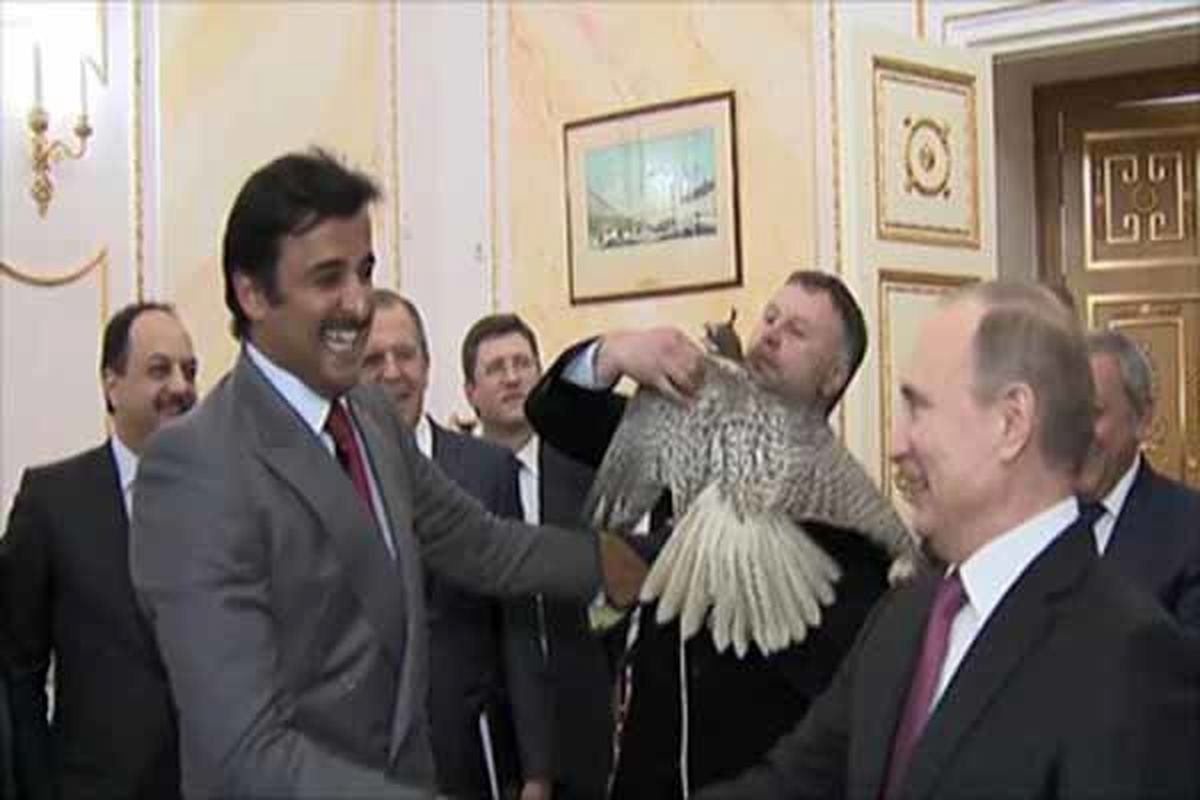 هدیه پوتین به امیر قطر +عکس