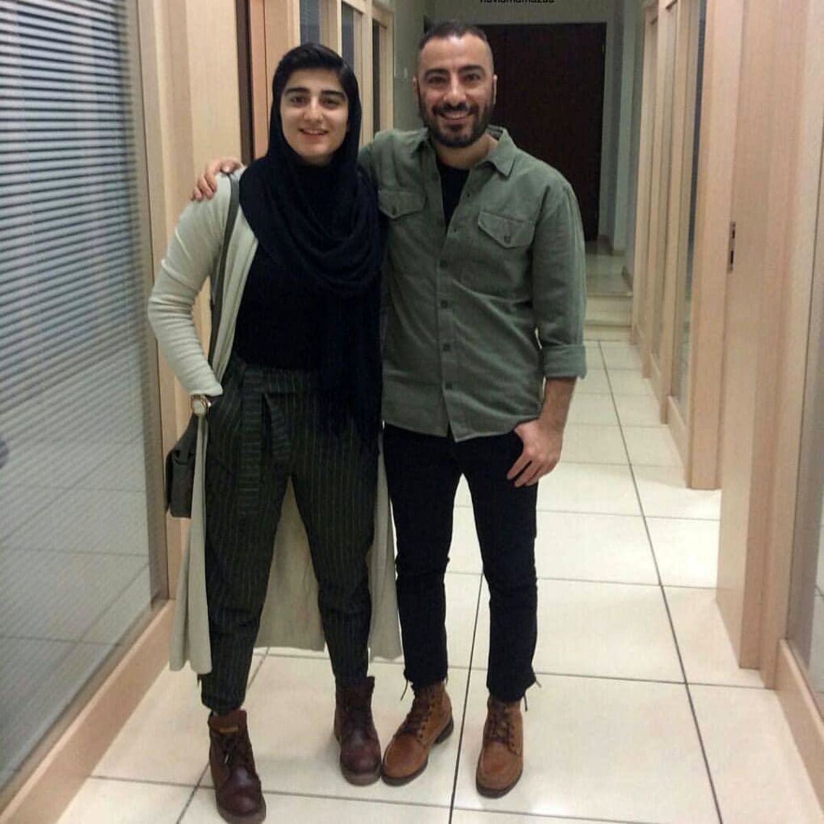 نوید محمد زاده و برادرزاده اش +عکس
