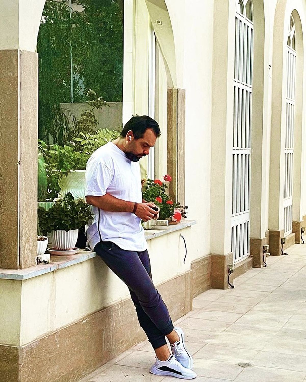 لاغری شهرام قائدی چشمگیر شد + عکس
