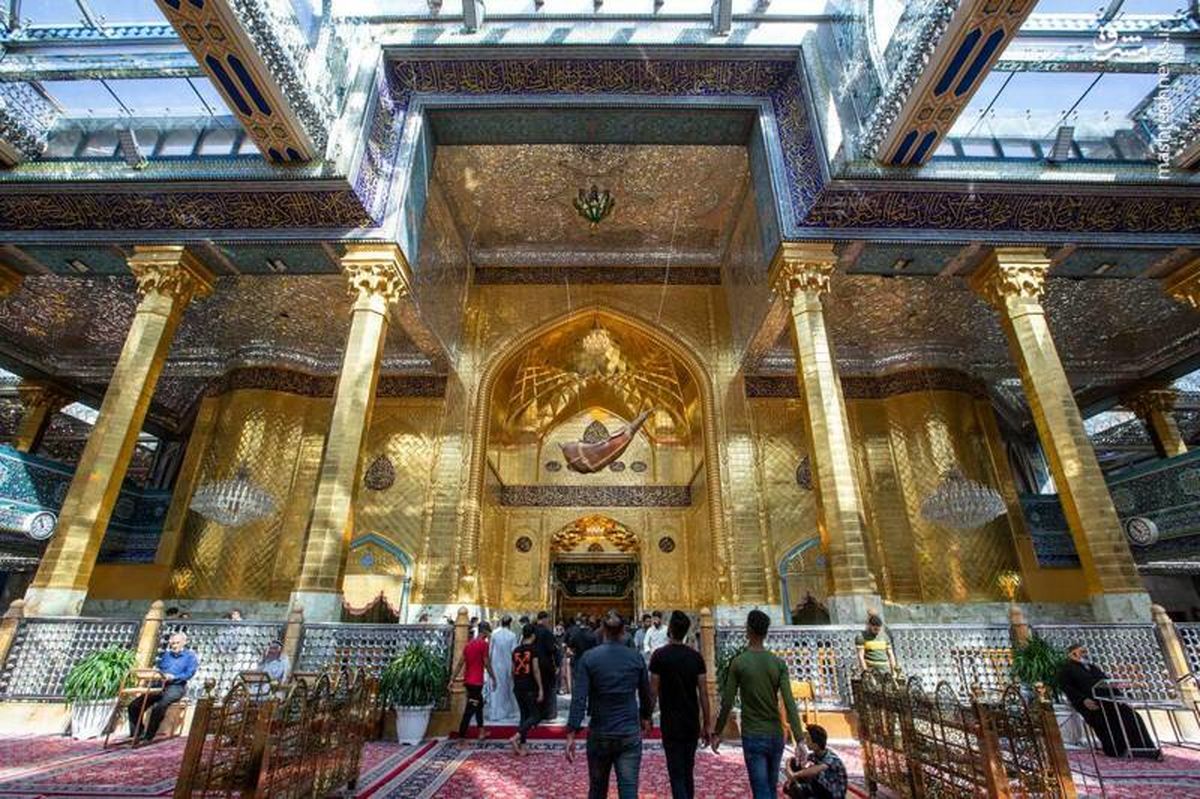حرم حضرت عباس(ع) از عزا درآمد+تصاویر