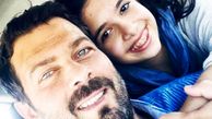 سلفی پژمان بازغی و دخترش نفس در ماشین + عکس