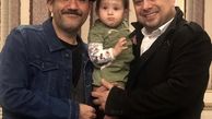 سپند امیرسلیمانی در کنار مهران غفوریان و دخترش + عکس