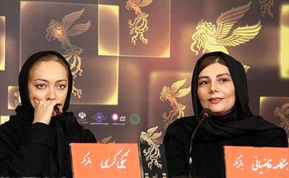 نیکی کریمی و هنگامه قاضیلنی در سینما ازادی+عکس