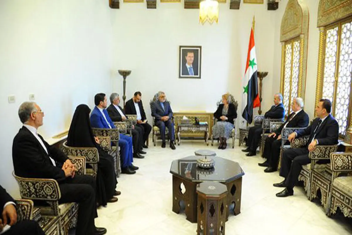 دیدار علاء الدین بروجردی با رئیس پارلمان سوریه