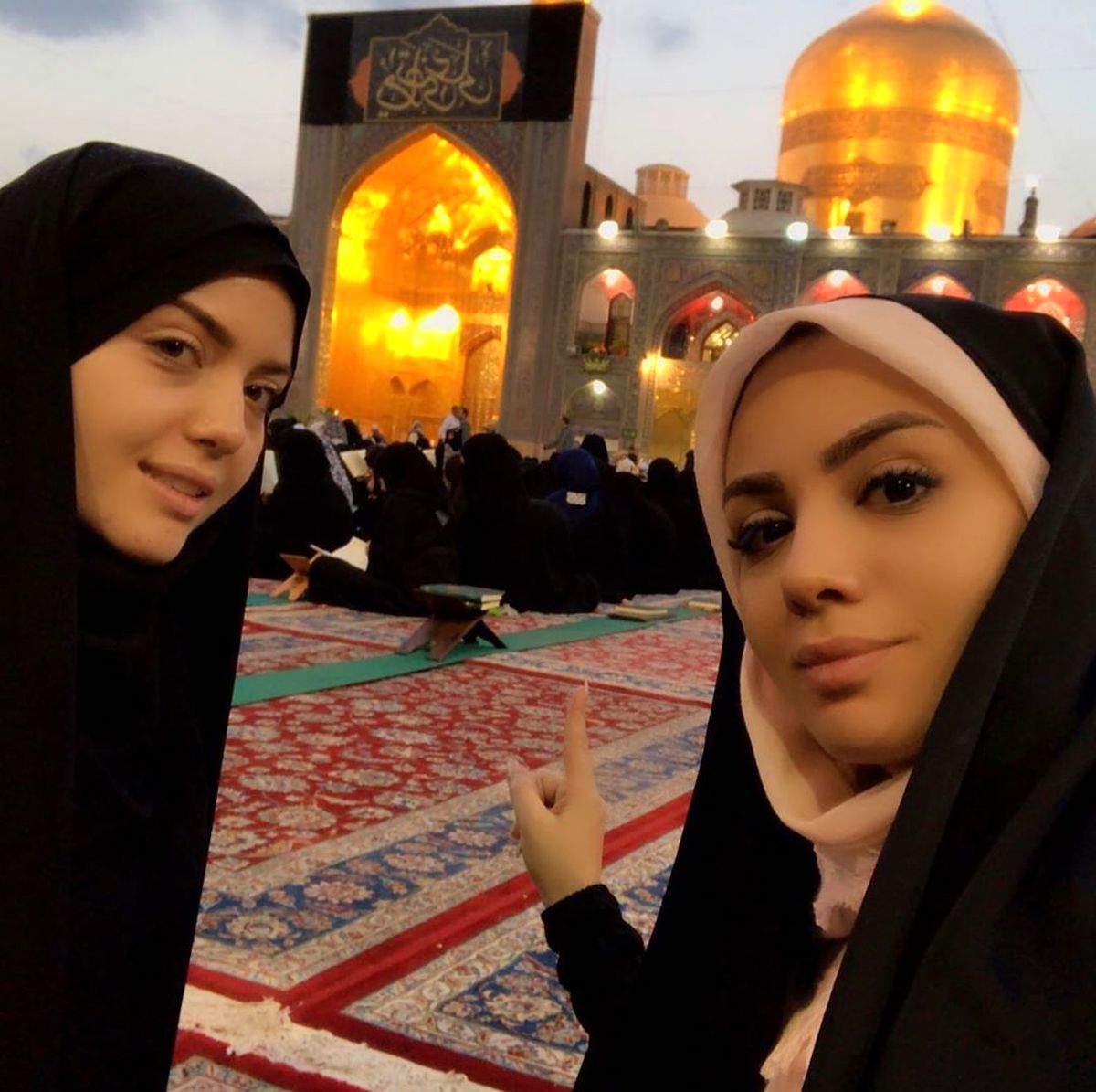عکس زیبای مبینا نصیری در مشهد