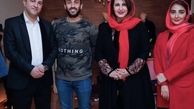 فاطمه گودرزی با پسر و عروسش در یک مزون + عکس