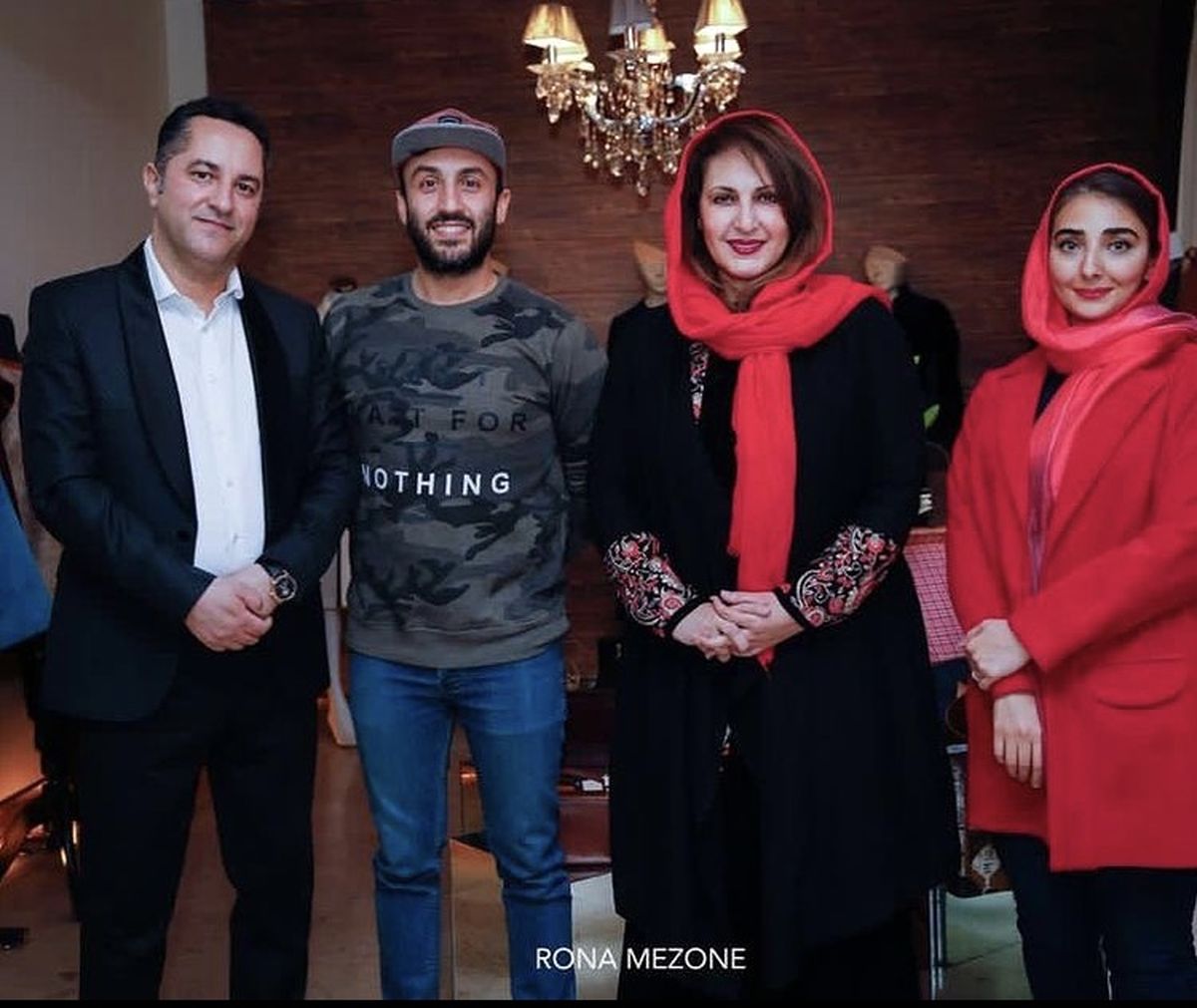 فاطمه گودرزی با پسر و عروسش در یک مزون + عکس