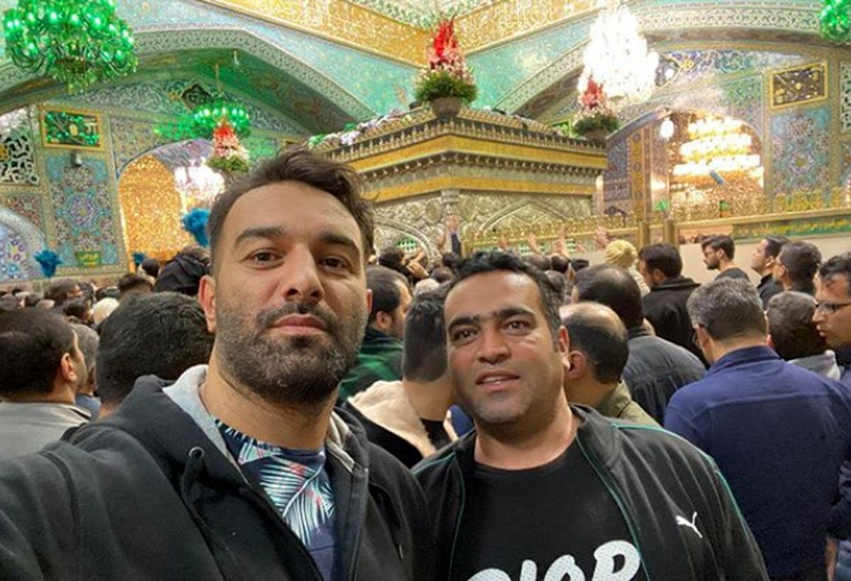 حنیف عمران زاده در حرم امام رضا (ع)