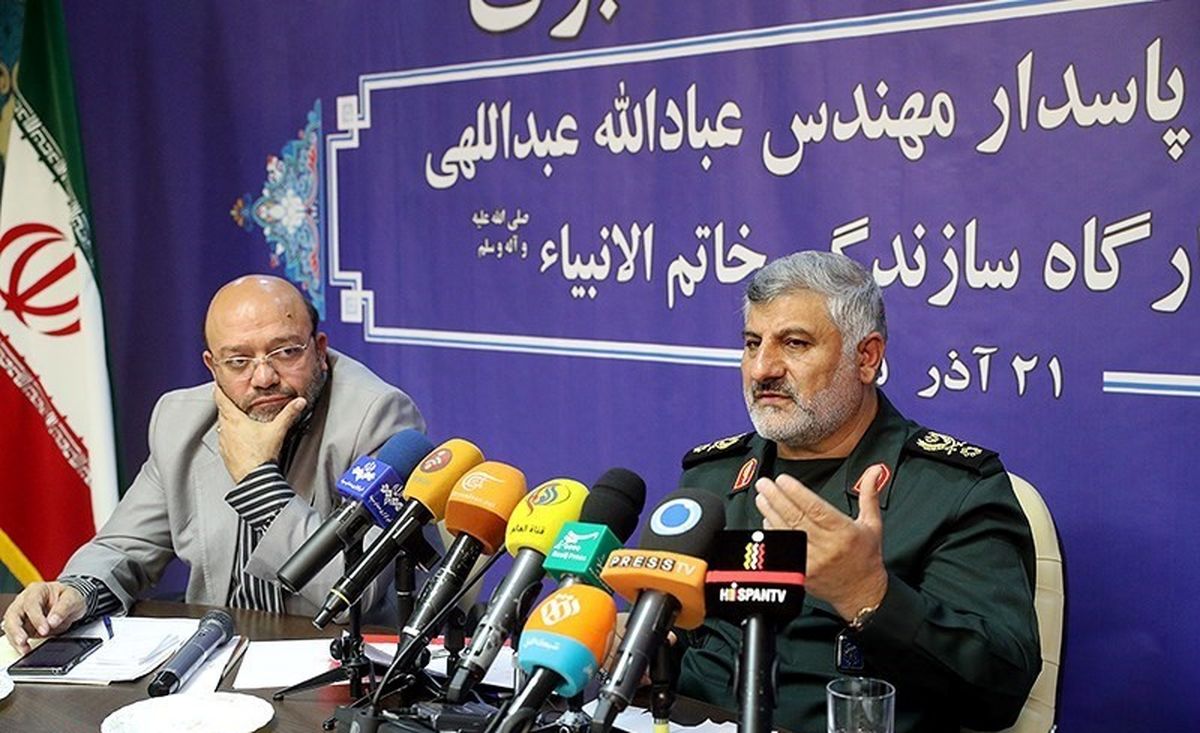 نشست خبری فرمانده قرارگاه سازندگی خاتم الانبیا/ تصاویر