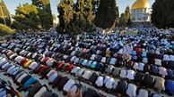 حضور 90 هزار فلسطینی در نماز عید فطر مسجد الاقصی