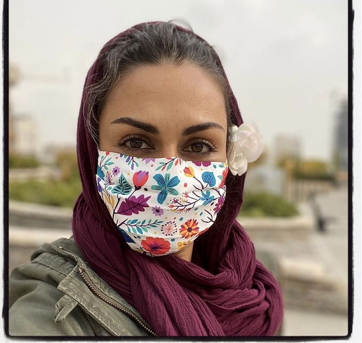 ماسک گل گلی خانم بازیگر + عکس