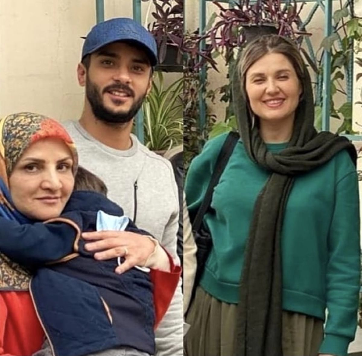 گلوریا هاردی در کنار شوهر و مادر شوهرش + عکس