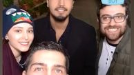 سلفی شبانه مهرداد صدیقیان با دوستانش + عکس
