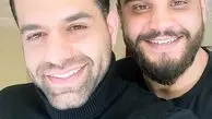تبریک تولد رضا بهرام به دوستش + عکس