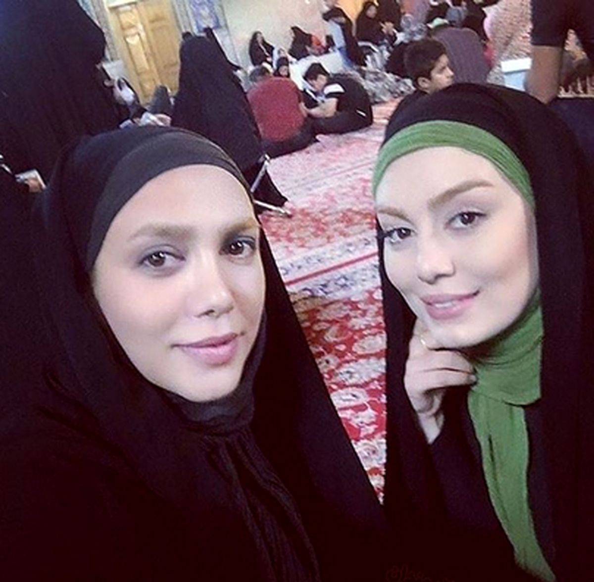 سحر قریشی با حجاب کامل در حرم امام رضا (ع)