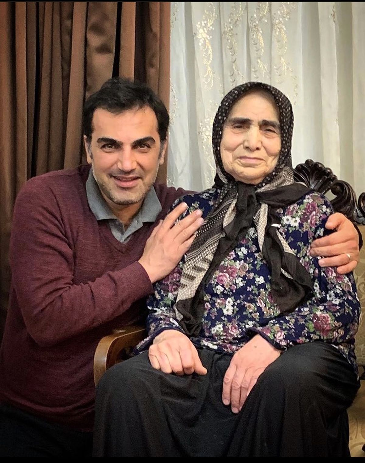 کوروش سلیمانی و مادرش + عکس