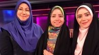 لطیفه گودرزی در کنار همکاران مجری اش