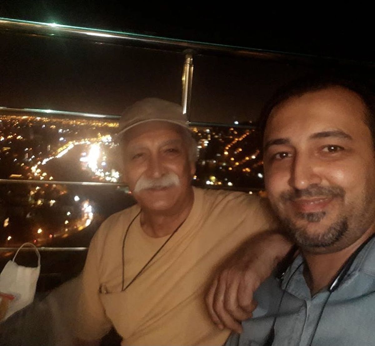 محمود پاک نیت و پسرش + عکس