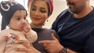 رونمایی شاهد احمدلو از فرزندش
